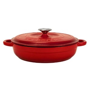 Öntöttvas csivészkepenyő, 28 cm/3,26 L, "New Heritage", piros - LAVA