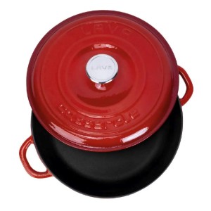 Öntöttvas csivészkepenyő, 28 cm/3,26 L, "New Heritage", piros - LAVA