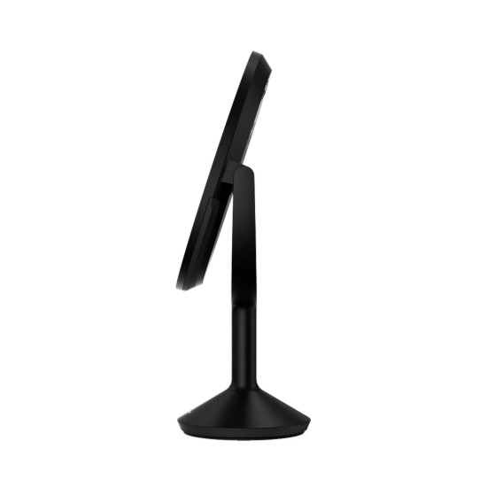 Kozmetikai tükör szenzorral, 25 cm, "Trio Max", Matte Black Steel - simplehuman