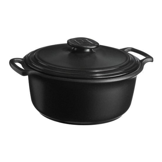 Cocotte főzőedény, kerámia, 31 cm / 5,5 L, "Sublime +", SLATE - Emile Henry
