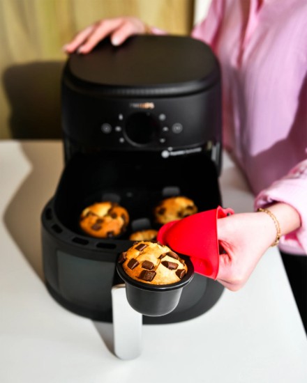 4 db-os muffinforma készlet Airfryerhez, acél, 7 cm - PYREX