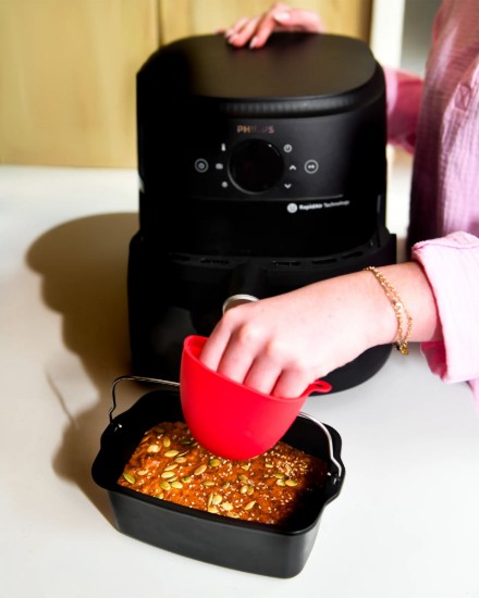 Téglalap alakú airfryer edény, acél, 20 x 13 cm - PYREX