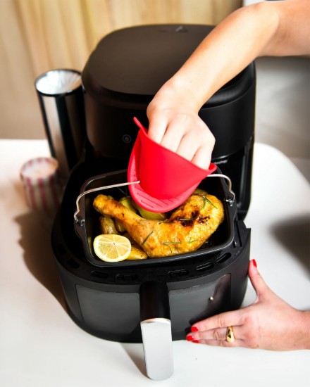 Téglalap alakú airfryer edény, acél, 20 x 13 cm - PYREX