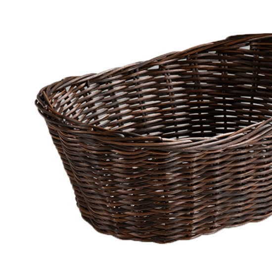 Ovális kenyérkosár, műanyag, 28 x 21 cm, barna - Kesper