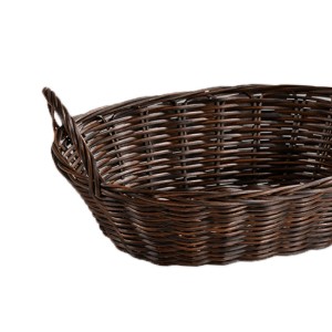 Ovális kenyérkosár, műanyag, 29 x 18 cm, barna - Kesper