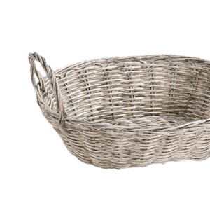 Ovális kenyérkosár, műanyag, 29 x 18 cm, szürke - Kesper