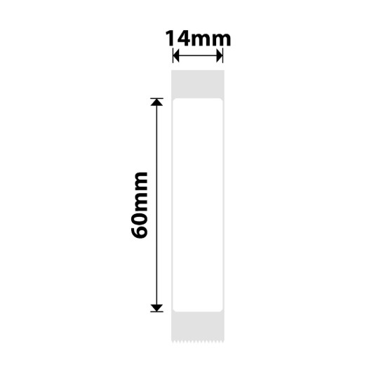 Címke matrica tekercs N1, 14x60mm, 110 db/tekercs, Fehér - NIIMBOT