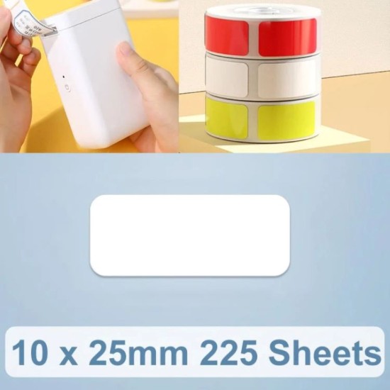 Címke matrica tekercs N1, 10x25mm, 220 db/tekercs, Fehér - NIIMBOT