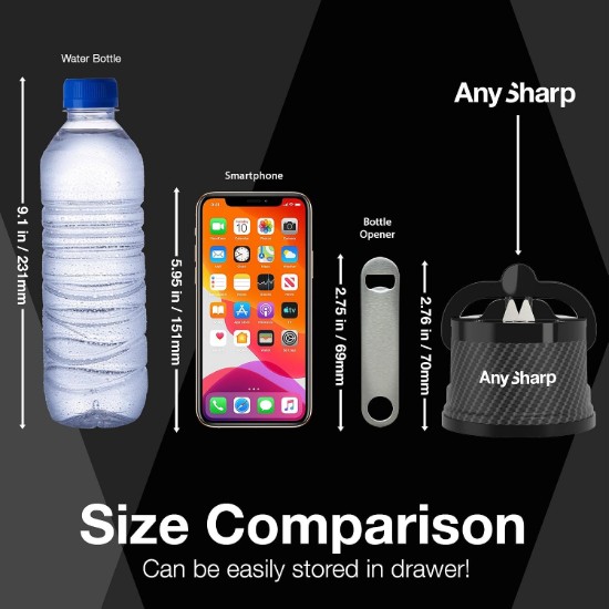 Késélező, "Premium", Carbon Fibre - AnySharp