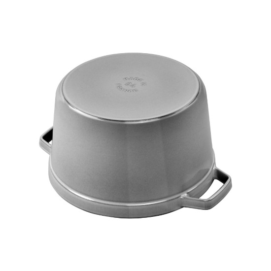 Cocotte mély főzőedény, öntöttvas, 24cm/4.7L, Graphite Grey - Staub