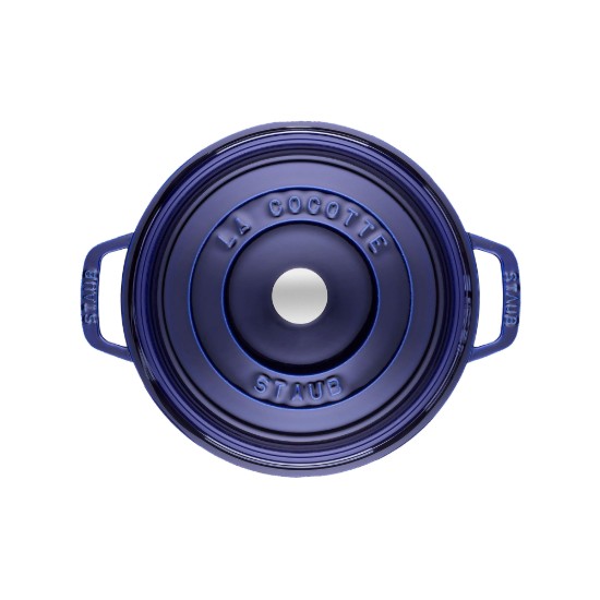Cocotte főzőedény, öntöttvas, 22cm/2,6L, Dark Blue - Staub