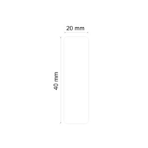 Öntapadós hőcímkék tekercsben, 20 x 40 mm, 155 db/tekercs, Fehér - NIIMBOT