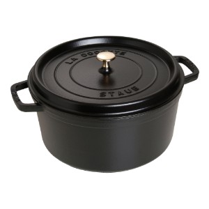 Cocotte főzőedény, öntöttvas, 30 cm/8.35L, Black - Staub