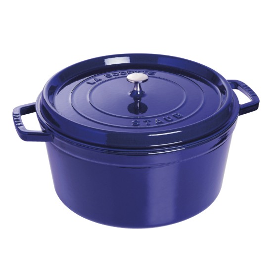 Cocotte főzőedény, öntöttvas, 30cm/8,35L, Dark Blue - Staub