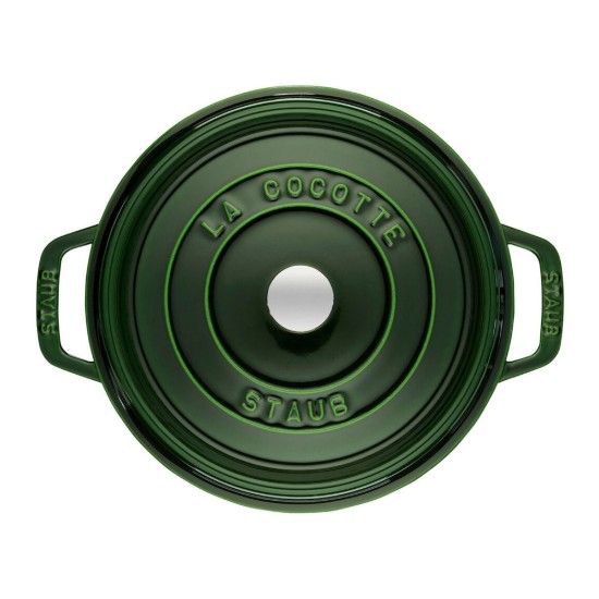 Cocotte főzőedény, öntöttvas, 26cm/5,2L, Basil - Staub