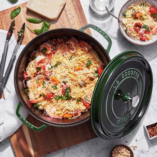 Cocotte főzőedény, öntöttvas, 26cm/5,2L, Basil - Staub