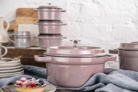 Mini Cocotte főzőedény, öntöttvas, 10cm/0.25L, Cherry Blossom - Staub