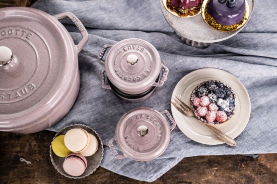 Mini Cocotte főzőedény, öntöttvas, 10cm/0.25L, Cherry Blossom - Staub