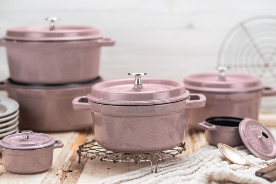 Mini Cocotte főzőedény, öntöttvas, 10cm/0.25L, Cherry Blossom - Staub