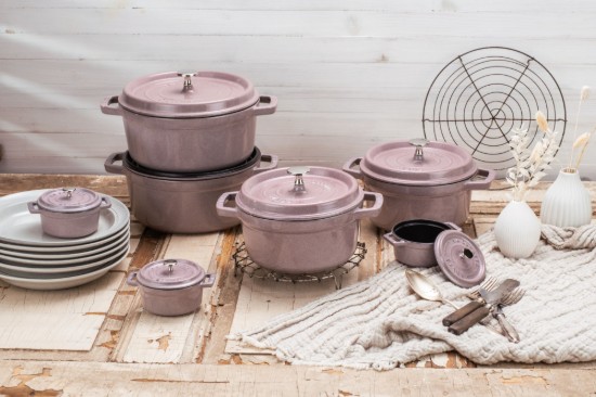 Mini Cocotte főzőedény, öntöttvas, 10cm/0.25L, Cherry Blossom - Staub
