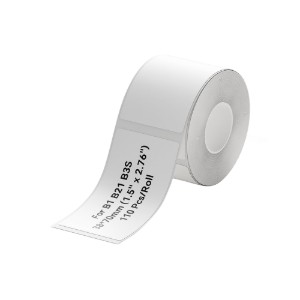 Címke matrica tekercs, 38x70mm, 110 db/tekercs, Fehér - NIIMBOT