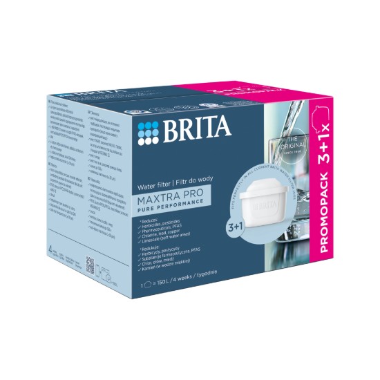 3+1 darabos BRITA Maxtra PRO Pure Performance szűrőkészlet