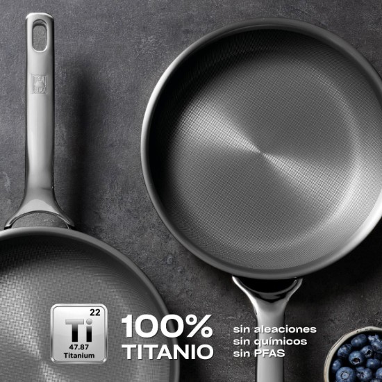Rozsdamentes acél serpenyő, 24 cm, "Titanium One" - BRA