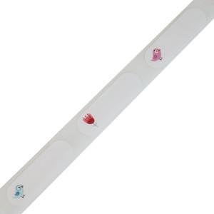 Öntapadós címketekercs, 12 x 40 mm, 155 db/tekercs, Tavaszi dalok - NIIMBOT