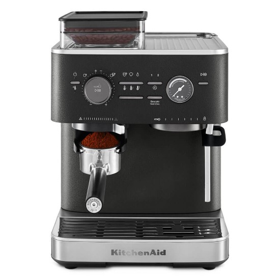 Félautomata elektromos eszpresszógép, 1500 W, "Cast Iron Black" szín - KitchenAid