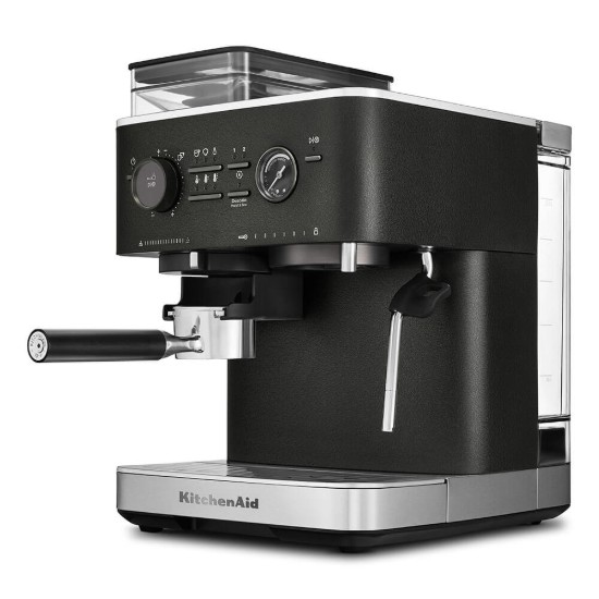 Félautomata elektromos eszpresszógép, 1500 W, "Cast Iron Black" szín - KitchenAid