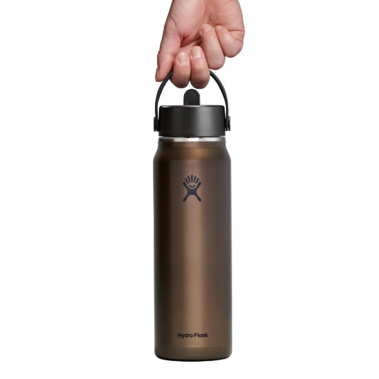 "Lightweight Straw" hőszigetelt palack, rozsdamentes acél, 950 ml, Obsidian - Hydro Flask