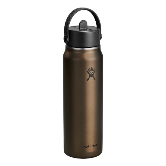 "Lightweight Straw" hőszigetelt palack, rozsdamentes acél, 950 ml, Obsidian - Hydro Flask