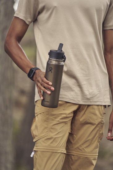 "Lightweight Straw" hőszigetelt palack, rozsdamentes acél, 950 ml, Obsidian - Hydro Flask