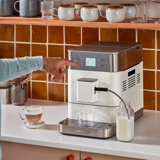 Automata elektromos eszpresszógép KF6, 1450 W, "Porcelain White" - KitchenAid