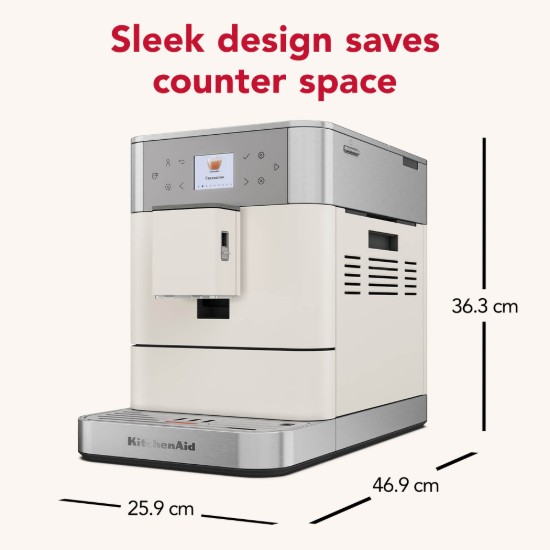 Automata elektromos eszpresszógép KF6, 1450 W, "Porcelain White" - KitchenAid