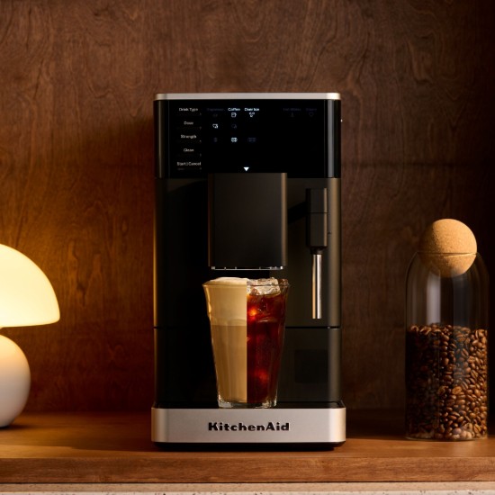 Automata elektromos eszpresszógép KF2, 1450W, matt fekete - KitchenAid