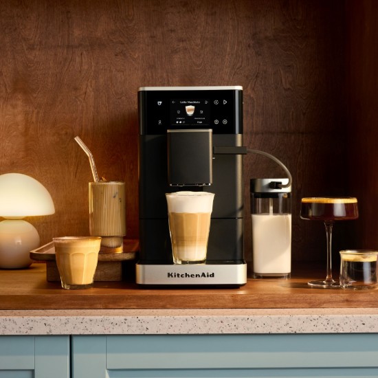 Automata elektromos eszpresszógép KF4, 1450 W, matt fekete - KitchenAid