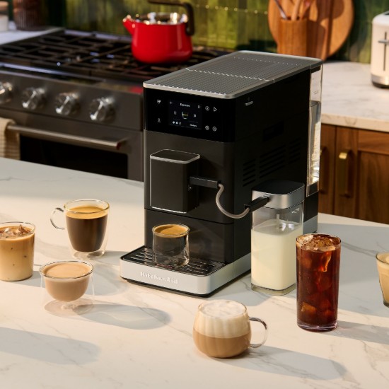 Automata elektromos eszpresszógép KF4, 1450 W, matt fekete - KitchenAid