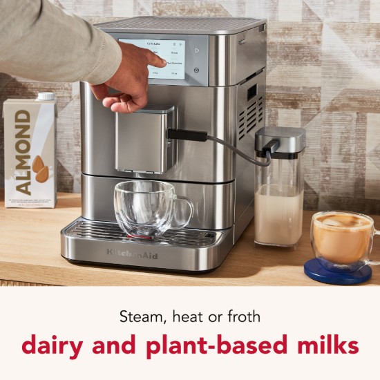 Automata elektromos eszpresszógép KF8, 1450 W, "Stainless Steel" szín - KitchenAid