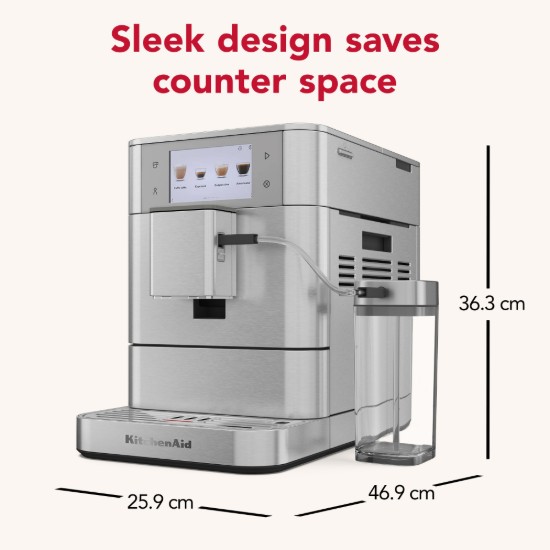 Automata elektromos eszpresszógép KF8, 1450 W, "Stainless Steel" szín - KitchenAid