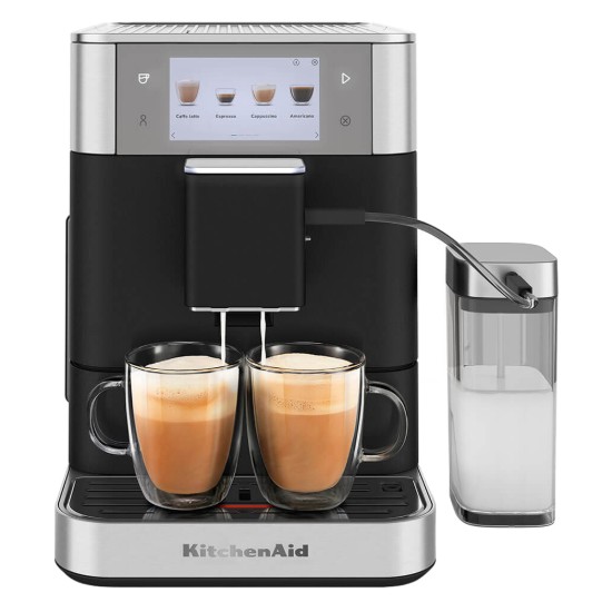 Automata elektromos eszpresszógép KF8, 1450 W, "Cast Iron Black" szín – KitchenAid