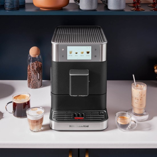 Automata elektromos eszpresszógép KF8, 1450 W, "Cast Iron Black" szín – KitchenAid