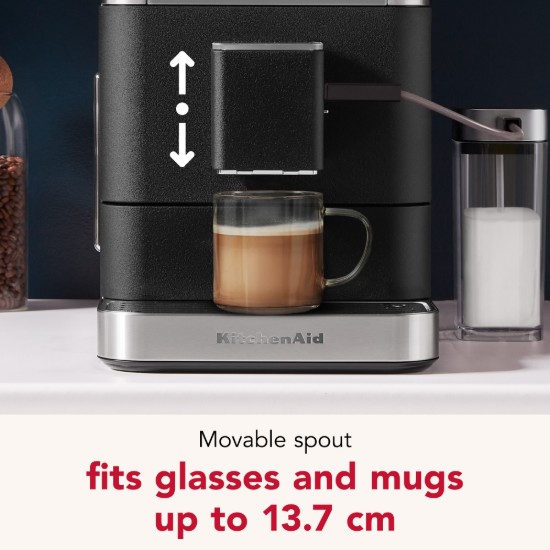 Automata elektromos eszpresszógép KF8, 1450 W, "Cast Iron Black" szín – KitchenAid