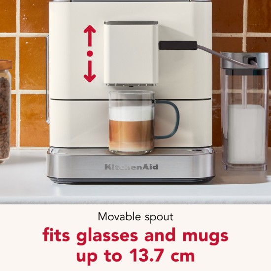 Automata elektromos eszpresszógép KF8, 1450 W, "Porcelain White" szín - KitchenAid