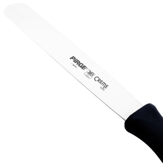 Dekorációs kés, rozsdamentes acél, 12 cm, "Creme", Fekete - Pirge