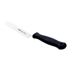 Mázs díszspatula, rozsdamentes acél, 12 cm, "Creme", fekete - Pirge