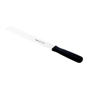 Mázs díszlapátula, rozsdamentes acél, 25 cm, "Creme", fekete - Pirge
