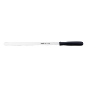 Mázs díszítés spatula, rozsdamentes acél, 30 cm, "Creme", fekete - Pirge