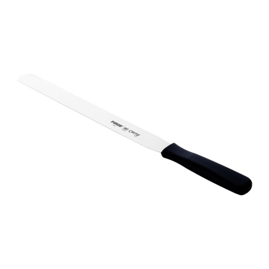 Mázs díszítés spatula, rozsdamentes acél, 30 cm, "Creme", fekete - Pirge