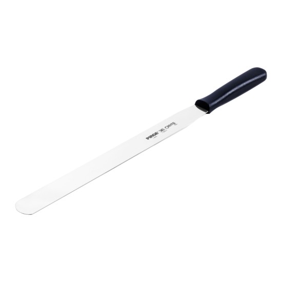 Mázs díszítés spatula, rozsdamentes acél, 30 cm, "Creme", fekete - Pirge